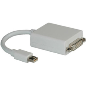 Roline adapter/kabel Mini DisplayPort - DVI-D (24+1), M/F, 0.1m  / 12.03.3128